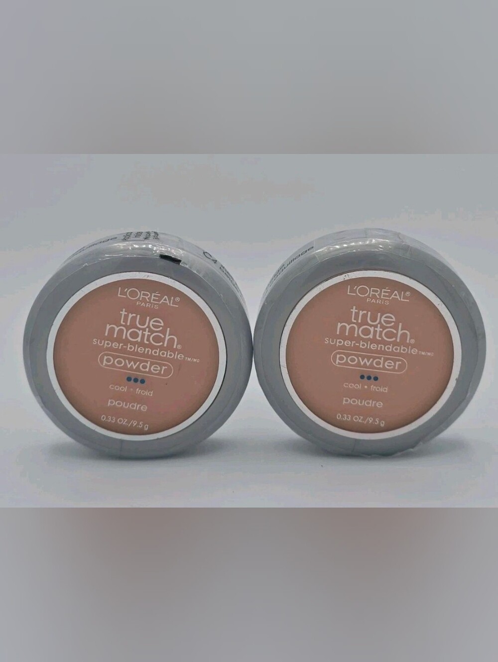NEW! 2 x L'Oreal True Match Super-Blendable Powder C4 Shell Beige 0.33 oz SEALED